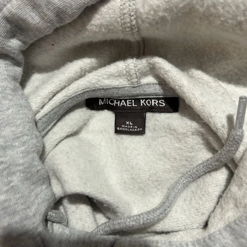 Michael Kors Sweatshirt Hoodie Size XL in Light Heather Gray, Soft, Loungewear